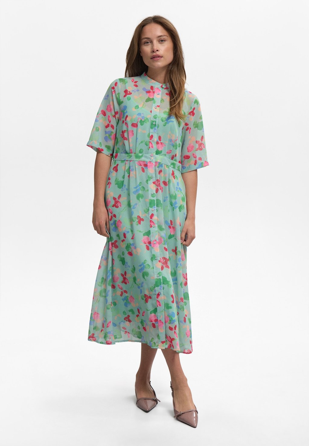 Платье-рубашка KYNDALL Nümph, зеленый
Платье-рубашка KYNDALL Nümph, зеленый