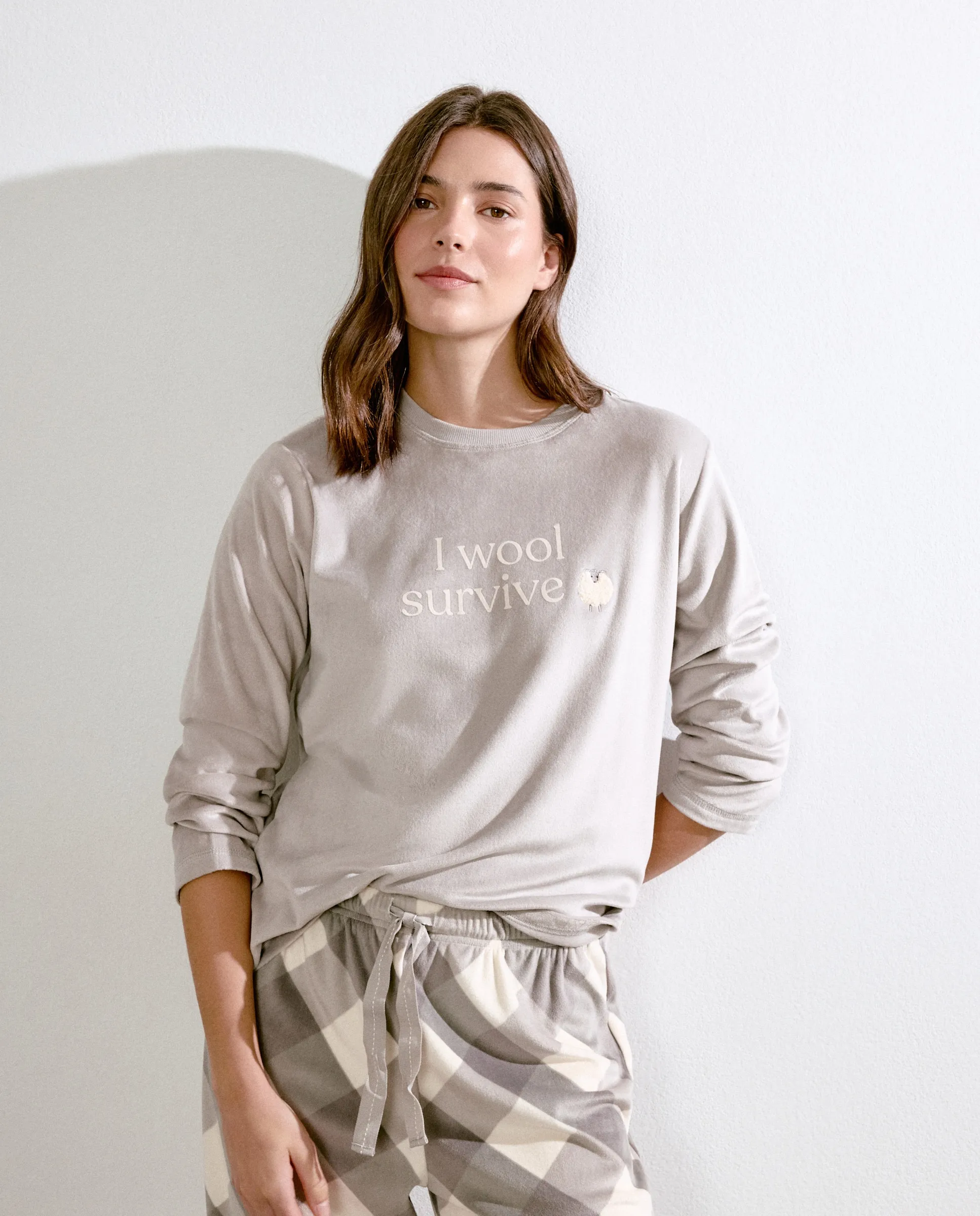 Женская пижамная футболка Énfasis, светло-серый
Женская пижамная футболка Énfasis, светло-серый