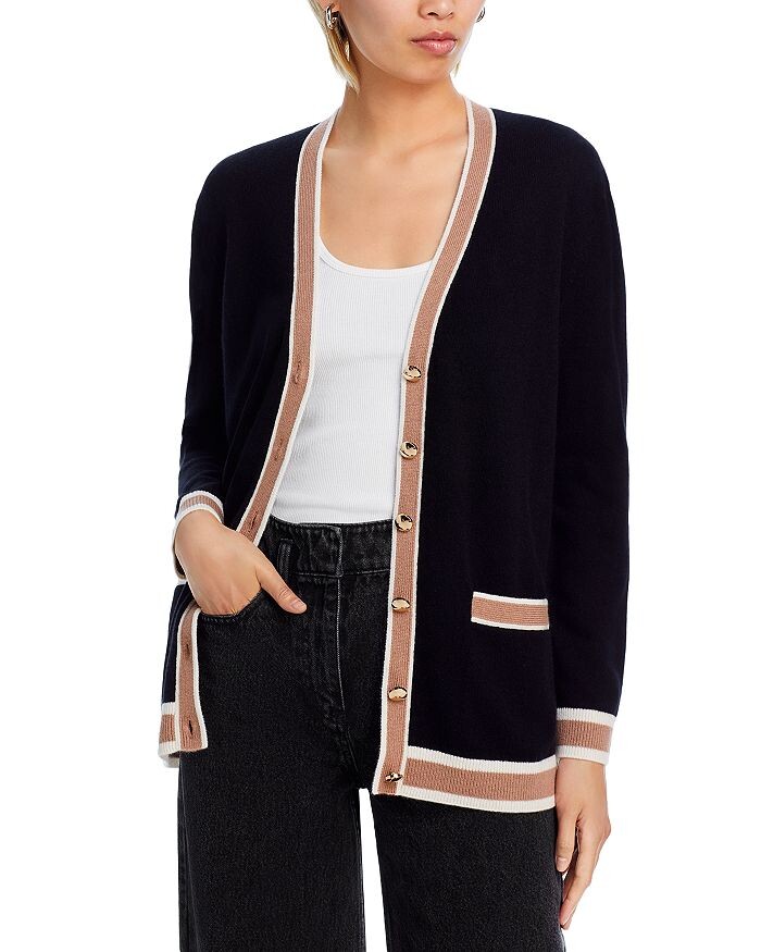 Кардиган C by Bloomingdale's с контрастной отделкой из кашемира C by Bloomingdale's Cashmere, черный
Кардиган C by Bloomingdale's с контрастной отделкой из кашемира C by Bloomingdale's Cashmere, черный