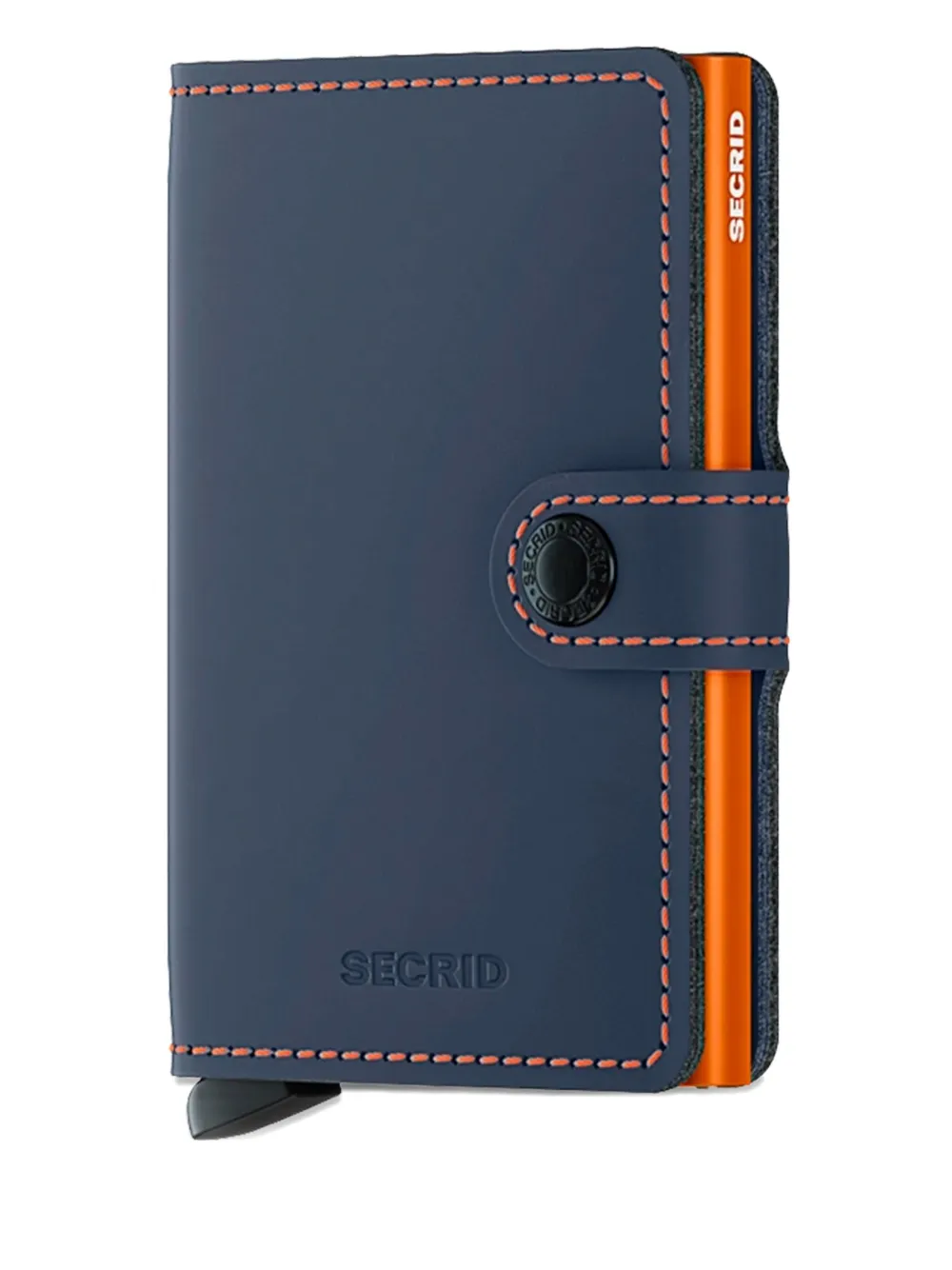 Кожаный картхолдер с оранжевыми деталями Secrid, синий
Кожаный картхолдер с оранжевыми деталями Secrid, синий