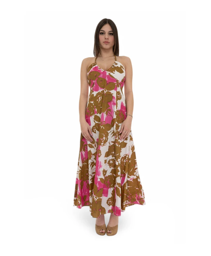 Хлопковое вечернее платье с цветочным узором и V-образным вырезом Liu Jo, мультиколор
Хлопковое вечернее платье с цветочным узором и V-образным вырезом Liu Jo, мультиколор