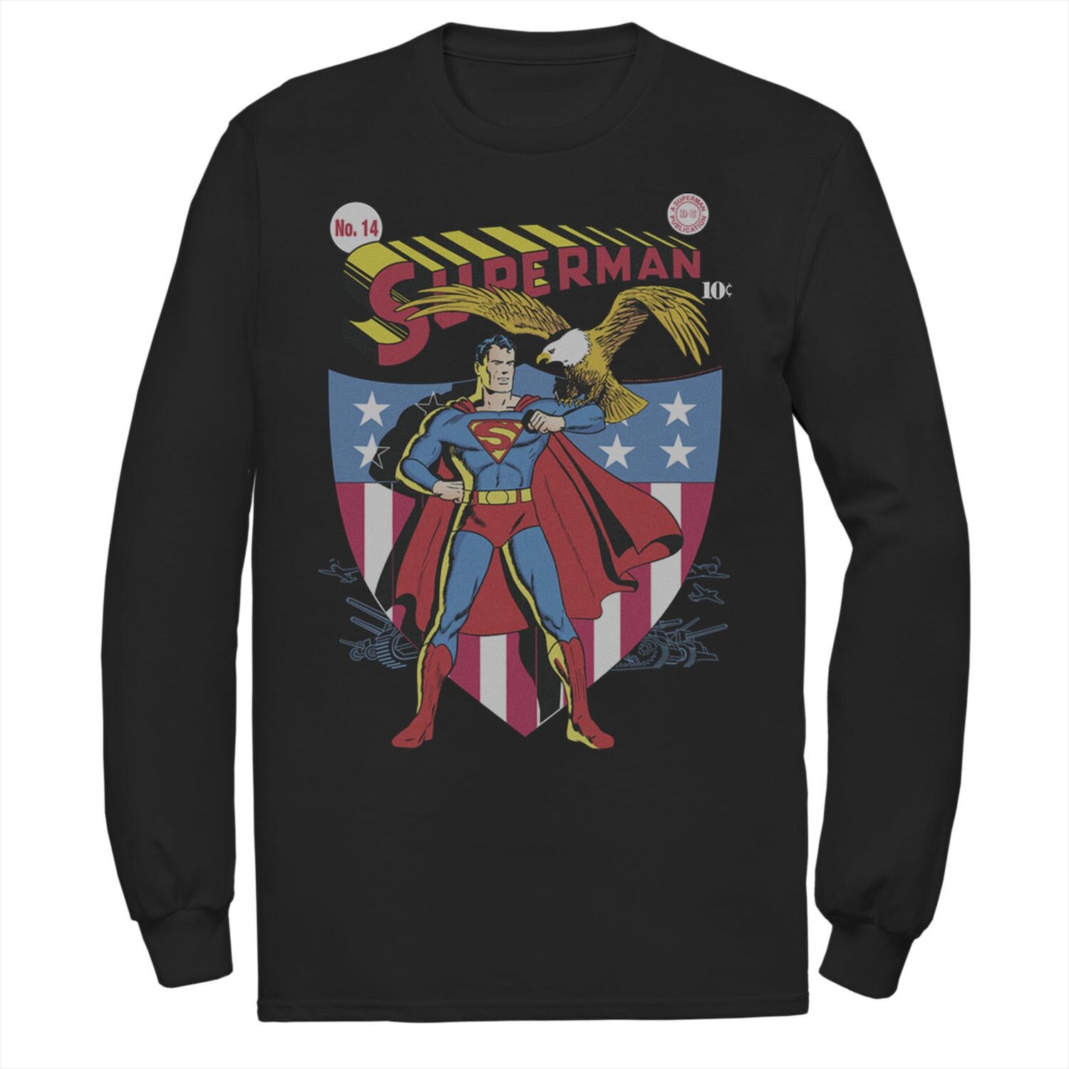 Мужская футболка с плакатом DC Comics Superman Stars and Stripes
Мужская футболка с плакатом DC Comics Superman Stars and Stripes