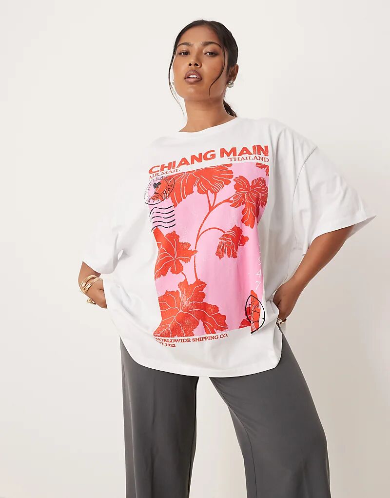 Футболка свободного кроя ASOS DESIGN Curve с принтом Таиланда белого цвета
Футболка свободного кроя ASOS DESIGN Curve с принтом Таиланда белого цвета