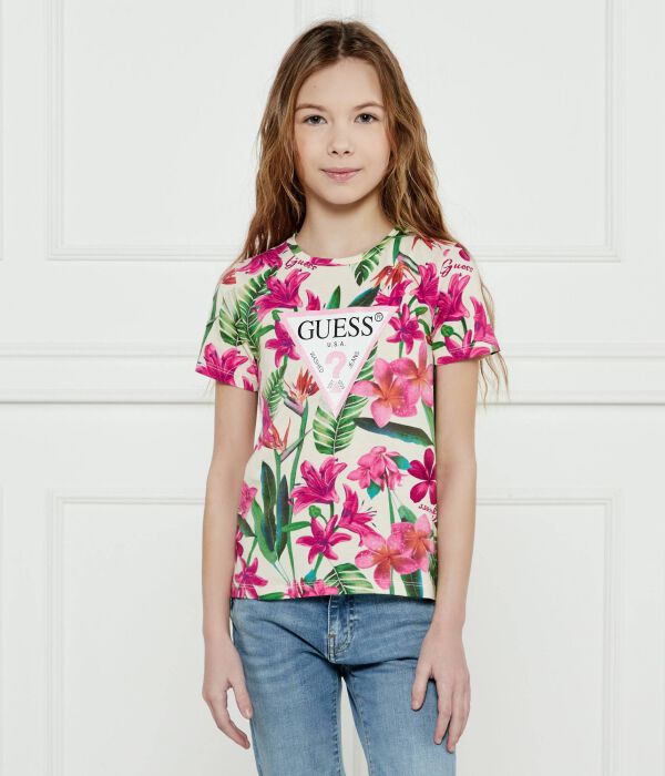 Футболка детская Guess с цветочным принтом, экрю
Футболка детская Guess с цветочным принтом, экрю