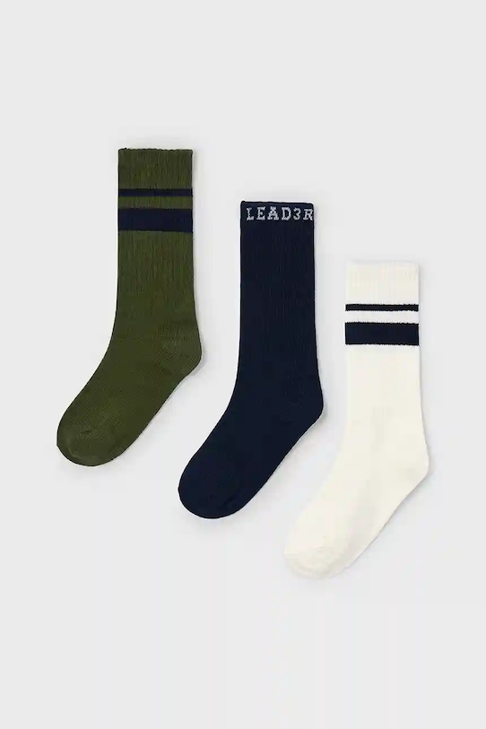 3 пары детских носков Mayoral, зеленый
3 пары детских носков Mayoral, зеленый