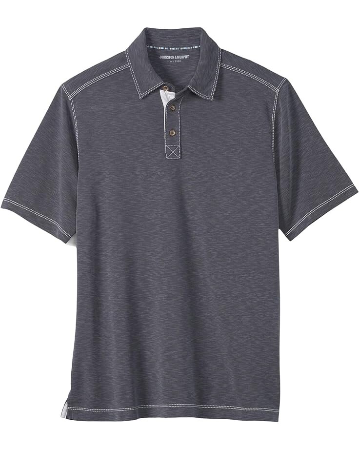 Поло Johnston & Murphy Vintage Slub, цвет Charcoal
Поло Johnston & Murphy Vintage Slub, цвет Charcoal