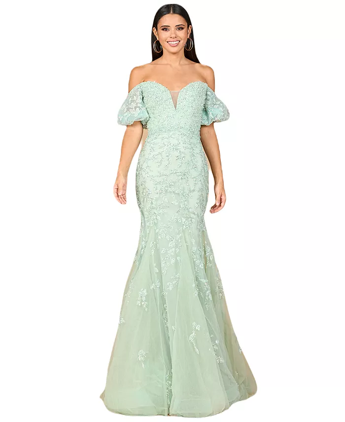 Кружевное платье-русалка с открытыми плечами Lara, зеленый
Кружевное платье-русалка с открытыми плечами Lara, зеленый