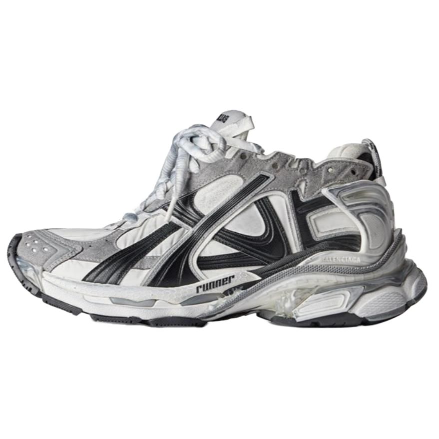 Футболка Runner серый белый черный Balenciaga, серый черный 
Футболка Runner серый белый черный Balenciaga, серый черный