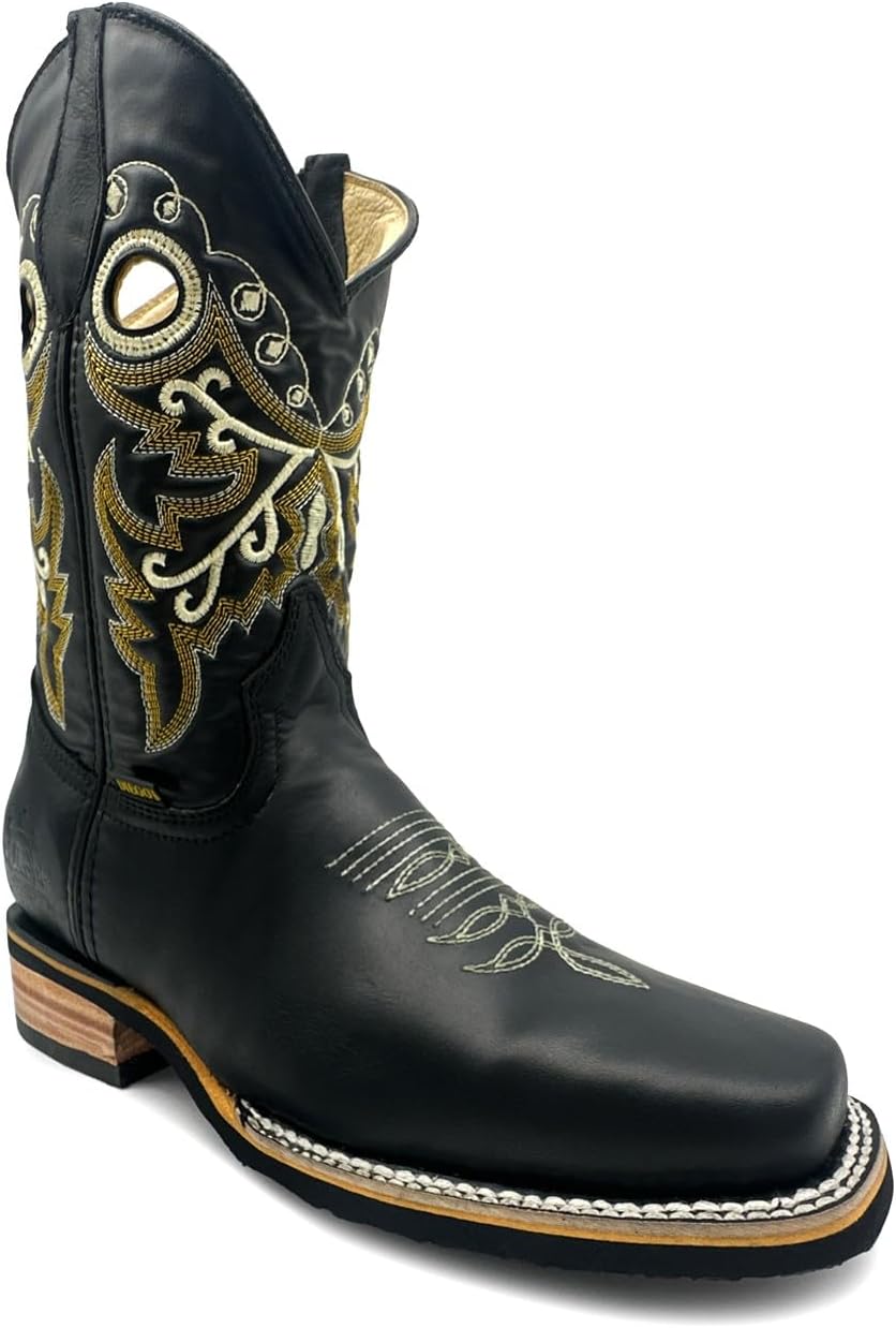 Мужские ковбойские сапоги Western Shops из натуральной кожи с квадратным носком для родео The Western Shops, черный
Мужские ковбойские сапоги Western Shops из натуральной кожи с квадратным носком для родео The Western Shops, черный