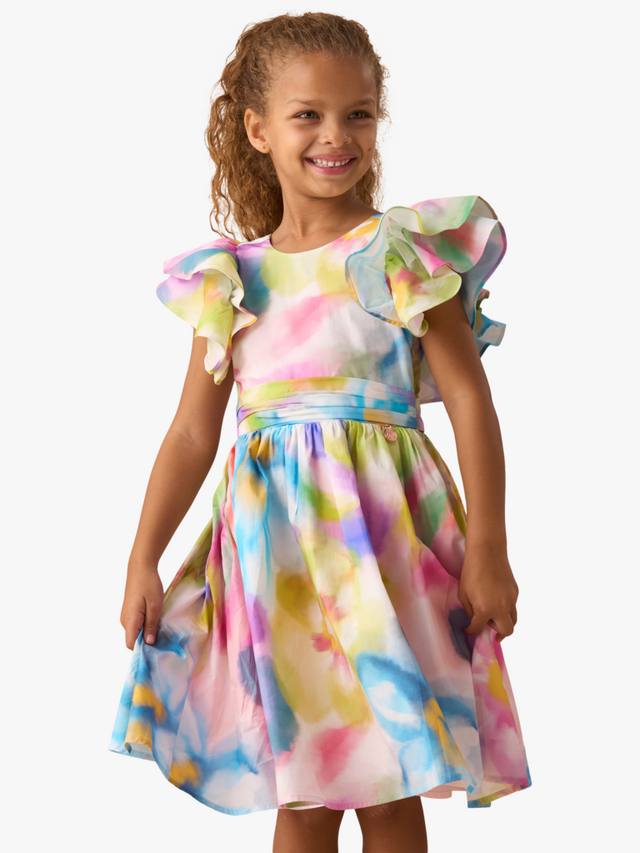 Детское платье с рюшами Angel & Rocket, Multi