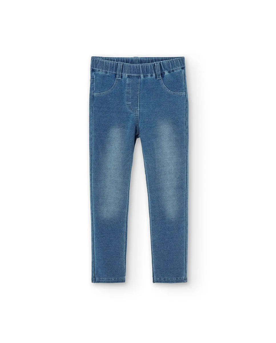 Детские джинсы-леггинсы с задними карманами и шлевками на поясе Boboli, светло-голубой
Детские джинсы-леггинсы с задними карманами и шлевками на поясе Boboli, светло-голубой