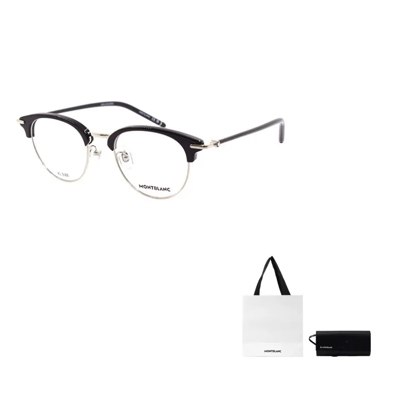 MONTBLANC Очки с круглой оправой, Black Silver
MONTBLANC Очки с круглой оправой, Black Silver