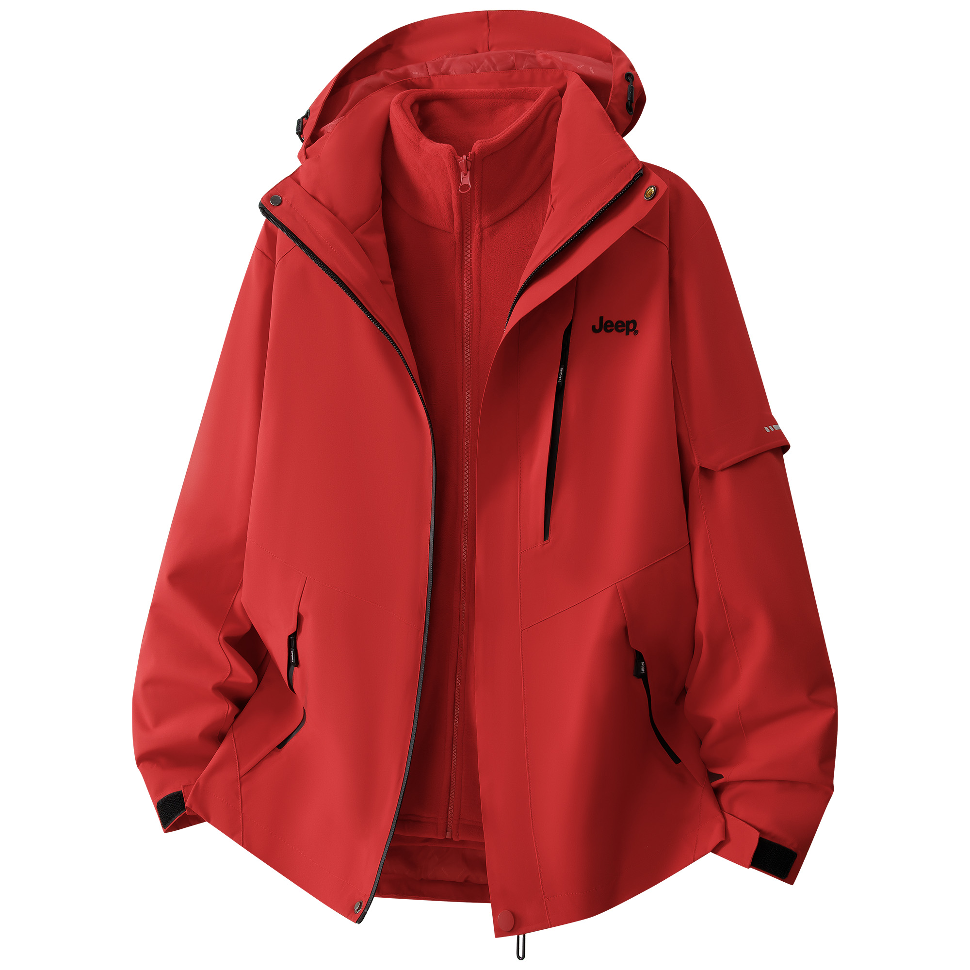 Jeep Ветровка коллекции Leisure Unisex, China Red (3-in-1)
Jeep Ветровка коллекции Leisure Unisex, China Red (3-in-1)