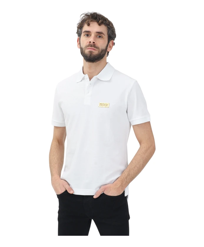 Белая рубашка-поло с логотипом учреждения. Versace Jeans Couture, белый
Белая рубашка-поло с логотипом учреждения. Versace Jeans Couture, белый