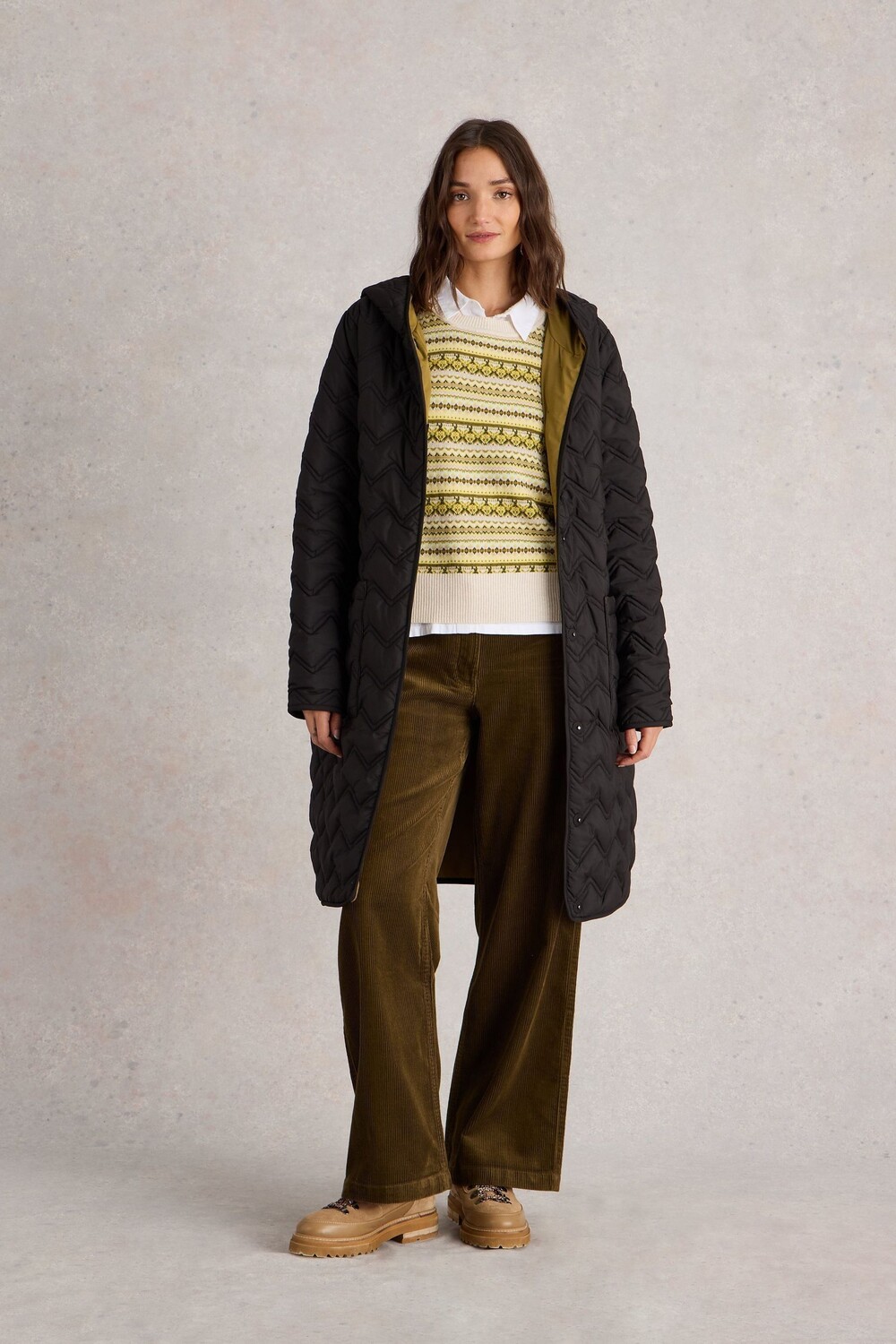 Широкие брюки Belle cord White Stuff, зеленый
Широкие брюки Belle cord White Stuff, зеленый