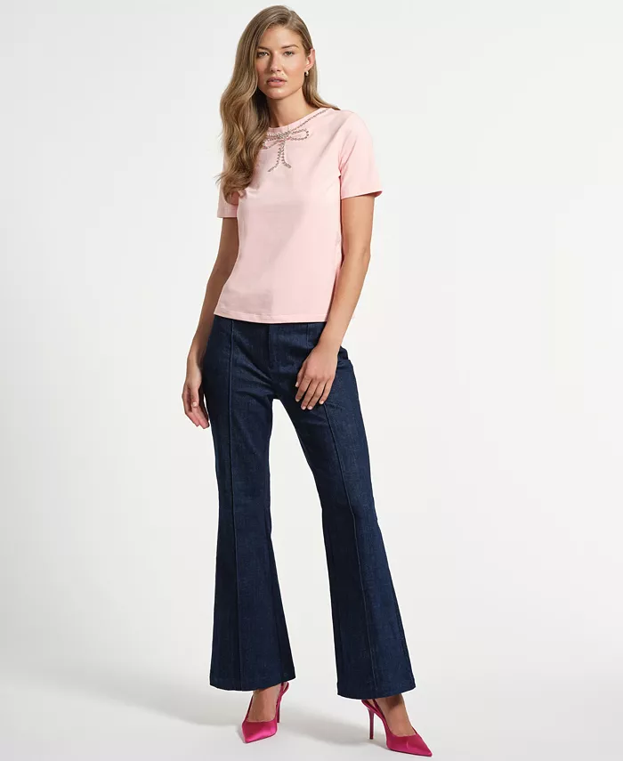 Женская футболка с кристальным бантом на воротнике Isaac Mizrahi, розовый
Женская футболка с кристальным бантом на воротнике Isaac Mizrahi, розовый