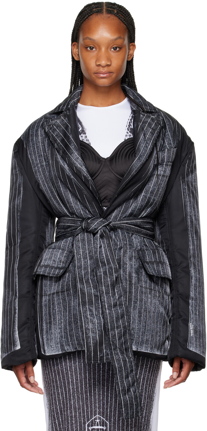 Черный утепленный блейзер Jean Paul Gaultier
Черный утепленный блейзер Jean Paul Gaultier