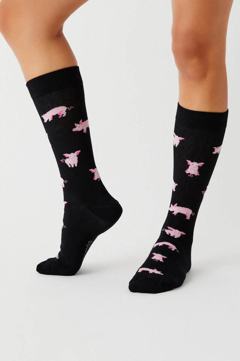 Черные высокие носки Besocks из органического хлопка Besocks, черный
Черные высокие носки Besocks из органического хлопка Besocks, черный