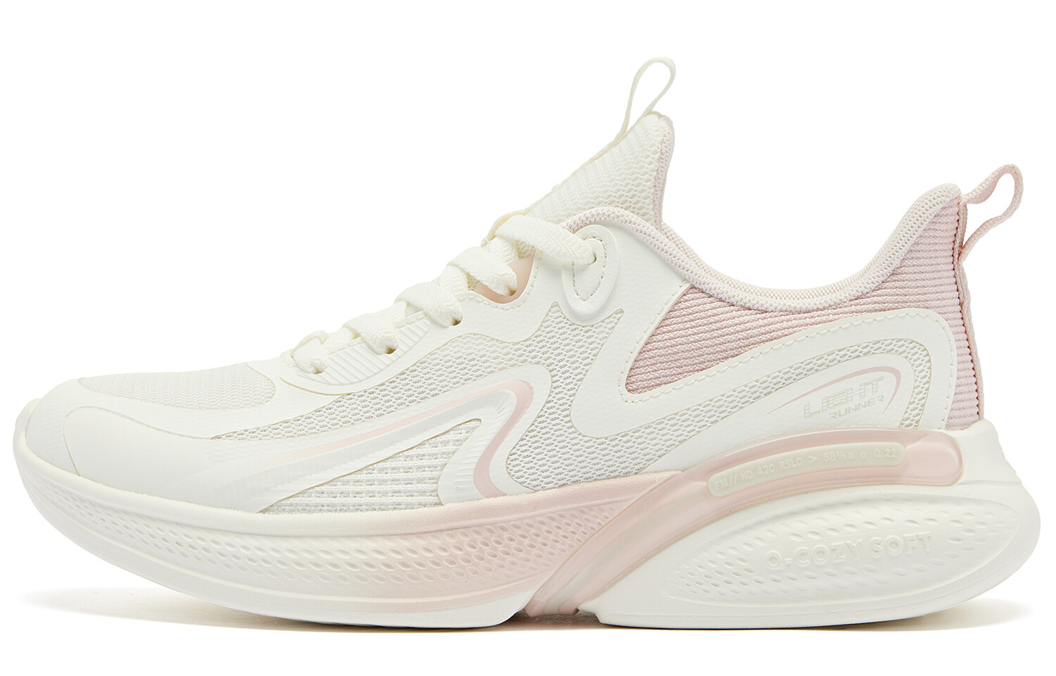 Кроссовки для бега Stretch SE женские с низким верхом цвета слоновой кости/белого персиково-розового цвета Qiaodan
Кроссовки для бега Stretch SE женские с низким верхом цвета слоновой кости/белого персиково-розового цвета Qiaodan