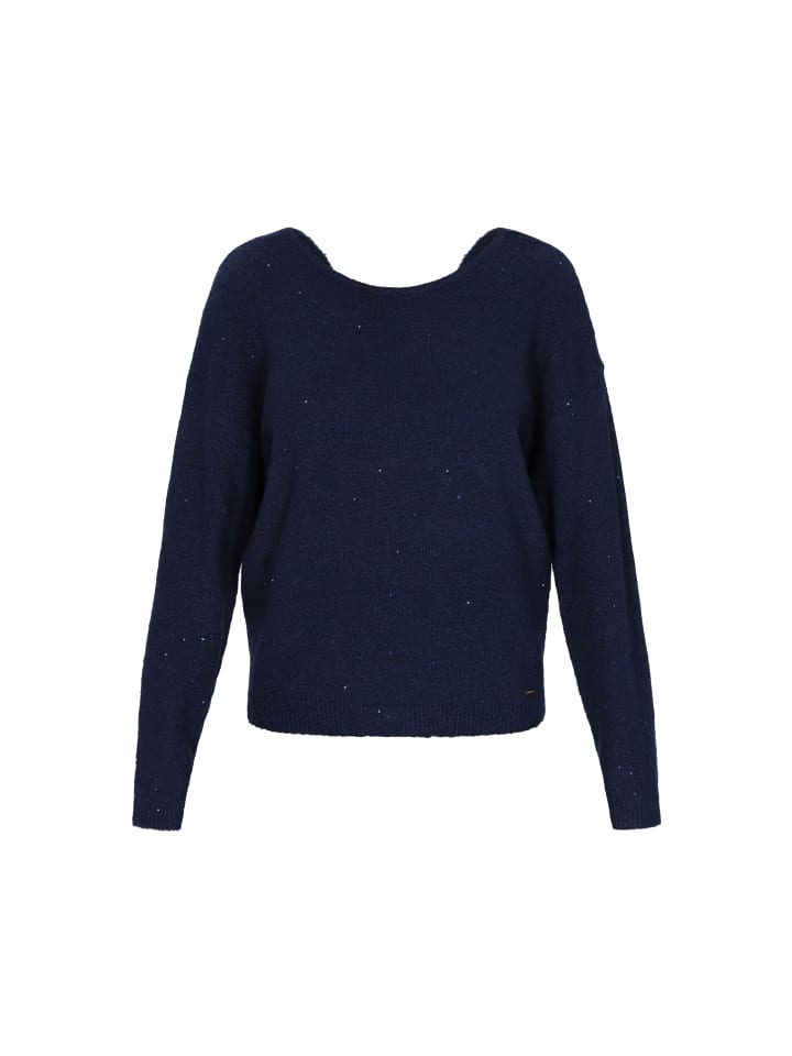 Женский свитер темно-синего цвета DreiMaster
Женский свитер темно-синего цвета DreiMaster