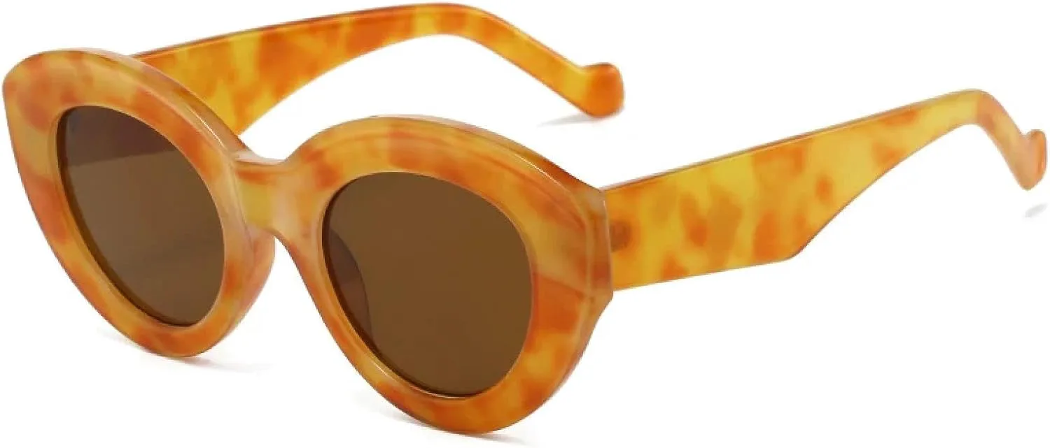 Женские солнцезащитные очки «кошачий глаз» оливкового цвета в стиле ретро с защитой от УФ-излучения UV400, мужские овальные очки класса люкс TVTBBVV, Amber Tea
Женские солнцезащитные очки «кошачий глаз» оливкового цвета в стиле ретро с защитой от УФ-излучения UV400, мужские овальные очки класса люкс TVTBBVV, Amber Tea