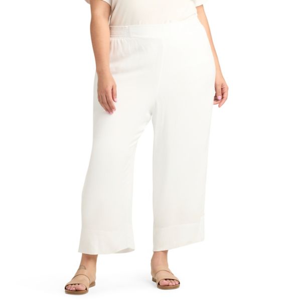 Укороченные брюки больших размеров с разрезом по низу Ab Studio, цвет optic white
Укороченные брюки больших размеров с разрезом по низу Ab Studio, цвет optic white