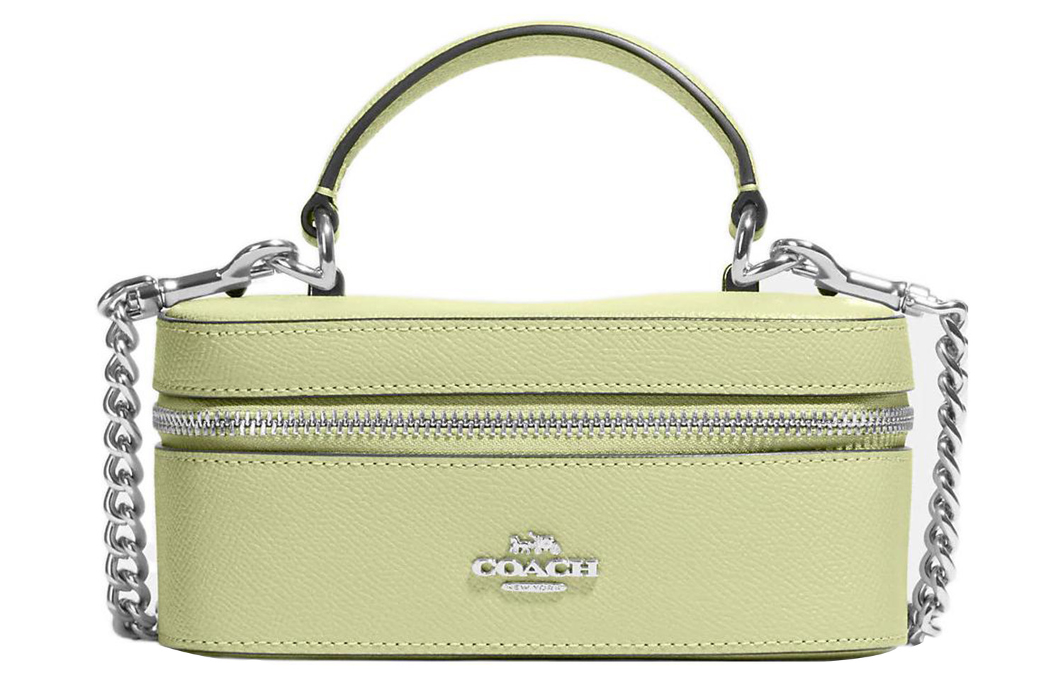 COACH Кожаная сумка-коробка с поперечным зерном
COACH Кожаная сумка-коробка с поперечным зерном