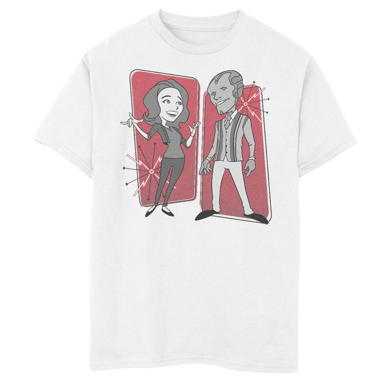 Футболка с рисунком мультфильмов Marvel WandaVision 50-х годов для мальчиков 8–20 лет Marvel
Футболка с рисунком мультфильмов Marvel WandaVision 50-х годов для мальчиков 8–20 лет Marvel