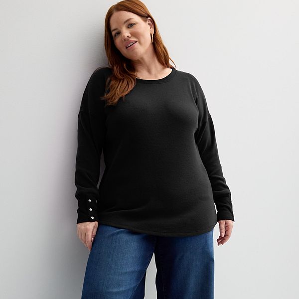 Уютный свитер-пуловер с вафельной вязкой Plus size Sonoma Goods For Life, Pitch Black
Уютный свитер-пуловер с вафельной вязкой Plus size Sonoma Goods For Life, Pitch Black