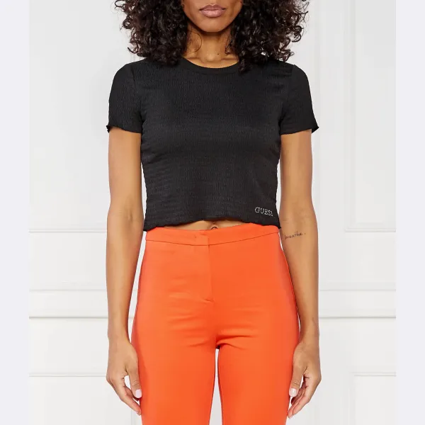 Укороченная футболка Guess, черный
Укороченная футболка Guess, черный