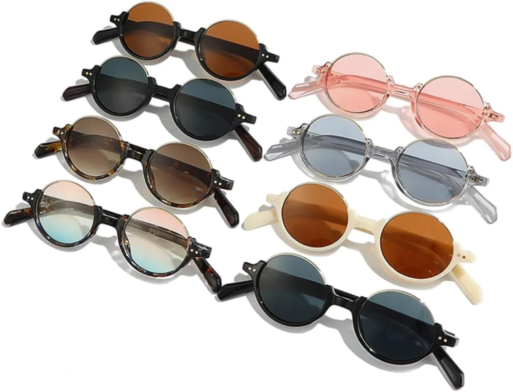 Винтажные круглые солнцезащитные очки для женщин, модные градиентные очки UV400, мужские трендовые очки с заклепками в стиле панк UUPTTPL, Pattern Pink Blue
Винтажные круглые солнцезащитные очки для женщин, модные градиентные очки UV400, мужские трендовые очки с заклепками в стиле панк UUPTTPL, Pattern Pink Blue