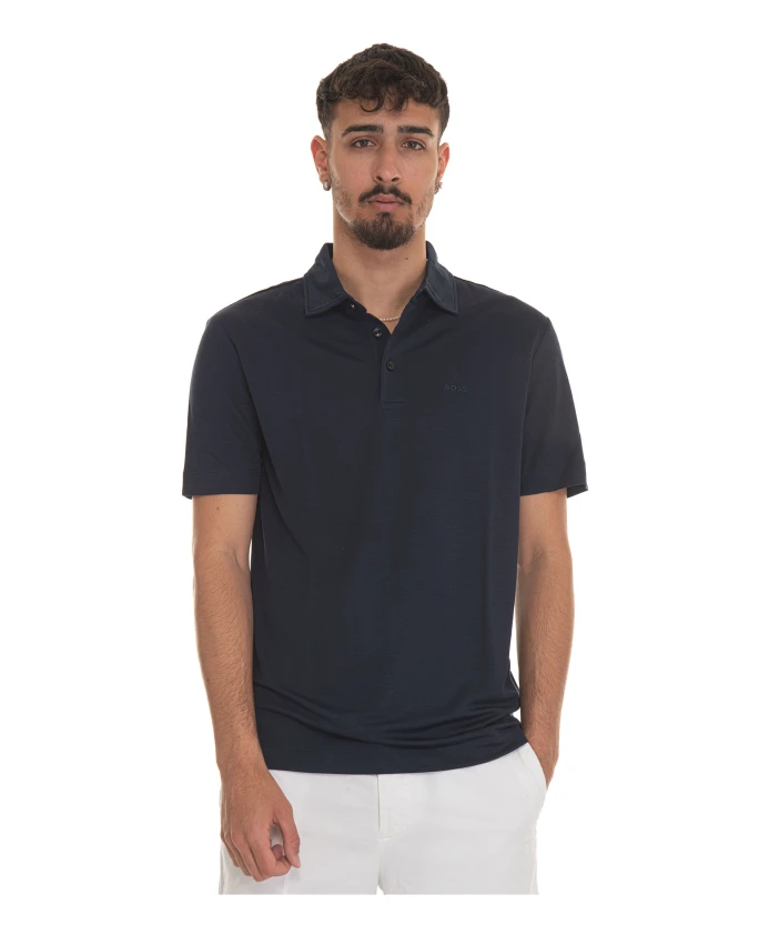 Рубашка-Поло с короткими рукавами и тремя пуговицами. Hugo, синий
Рубашка-Поло с короткими рукавами и тремя пуговицами. Hugo, синий