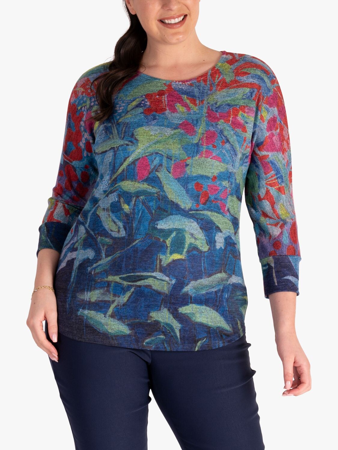 Трикотажный топ с цветочным принтом chesca, аква/мульти
Трикотажный топ с цветочным принтом chesca, аква/мульти