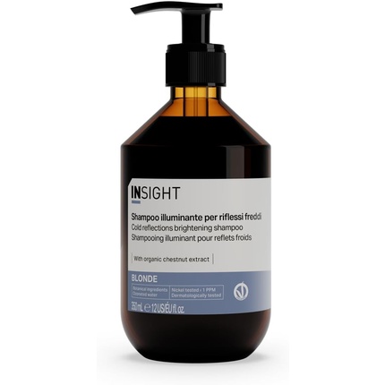 Осветляющий шампунь для блондинок с холодными оттенками 350 мл Insight
Осветляющий шампунь для блондинок с холодными оттенками 350 мл Insight
