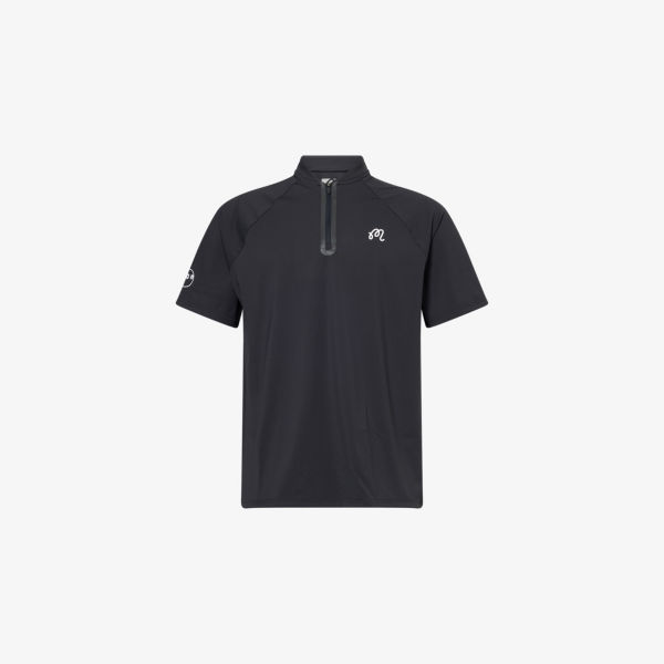 Футболка Malbon на молнии, черный 
Футболка Malbon на молнии, черный