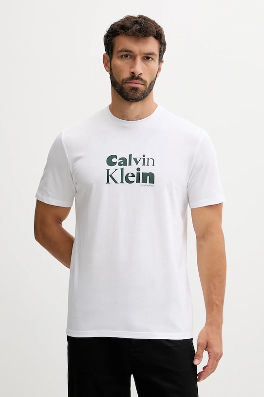 Хлопковая футболка Calvin Klein, белый
Хлопковая футболка Calvin Klein, белый