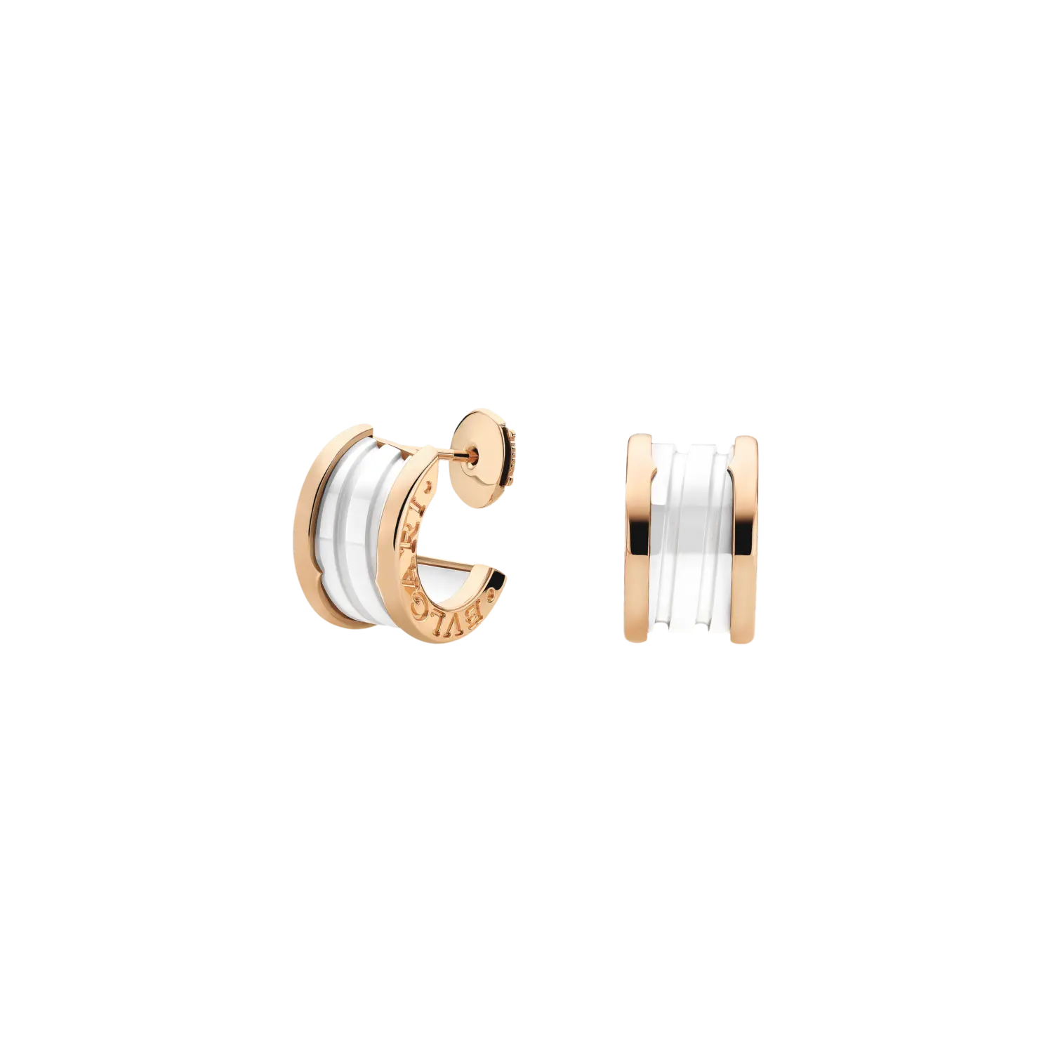 Серьги Bulgari B.zero1 из розового золота 18 карат и белой керамики
Серьги Bulgari B.zero1 из розового золота 18 карат и белой керамики