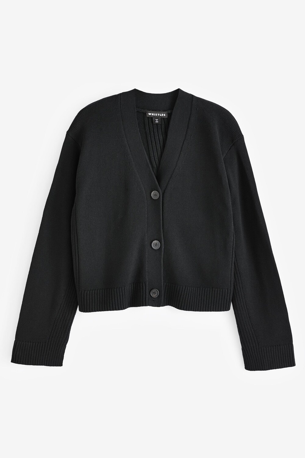 Кардиган с пуговицами спереди Whistles, черный
Кардиган с пуговицами спереди Whistles, черный