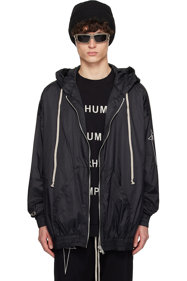 Чемпионская версия худи Jason's большого размера Rick Owens, черный 
Чемпионская версия худи Jason's большого размера Rick Owens, черный