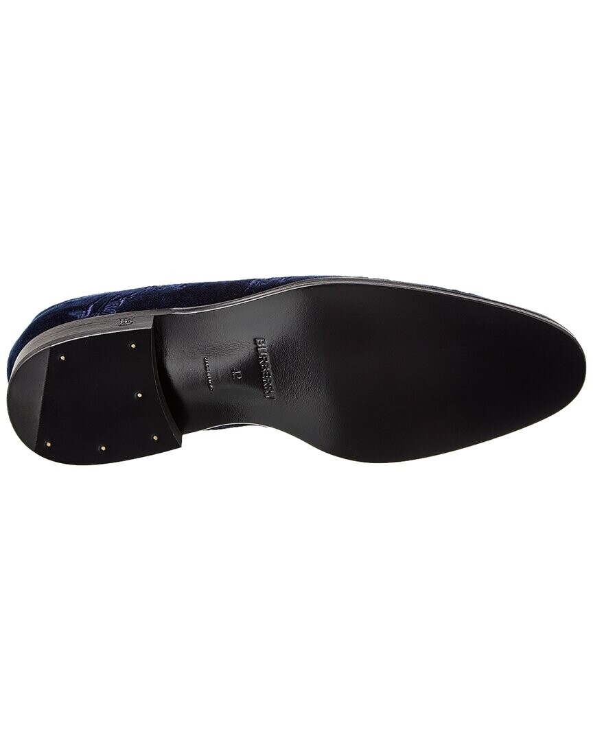 Burberry Бархатные лоферы с вышивкой EKD, синий
Burberry Бархатные лоферы с вышивкой EKD, синий