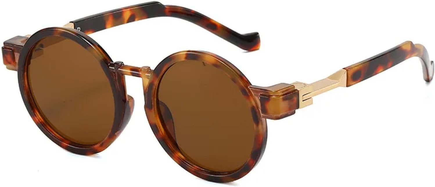 Модные женские круглые солнцезащитные очки в стиле панк, ретро-очки с защитой от УФ-излучения UV400, мужские трендовые солнцезащитные очки с прозрачным градиентом TVTBBVV, Leopard Tea
Модные женские круглые солнцезащитные очки в стиле панк, ретро-очки с защитой от УФ-излучения UV400, мужские трендовые солнцезащитные очки с прозрачным градиентом TVTBBVV, Leopard Tea