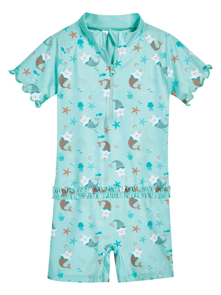 Комбинезон с защитой от ультрафиолета Единорог-Сурикат в мятном цвете Playshoes
Комбинезон с защитой от ультрафиолета Единорог-Сурикат в мятном цвете Playshoes