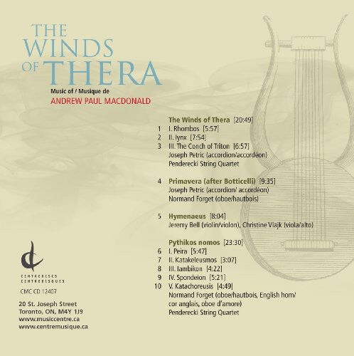 CD диск Macdonald, Andrew Paul: Winds of Thera
CD диск Macdonald, Andrew Paul: Winds of Thera