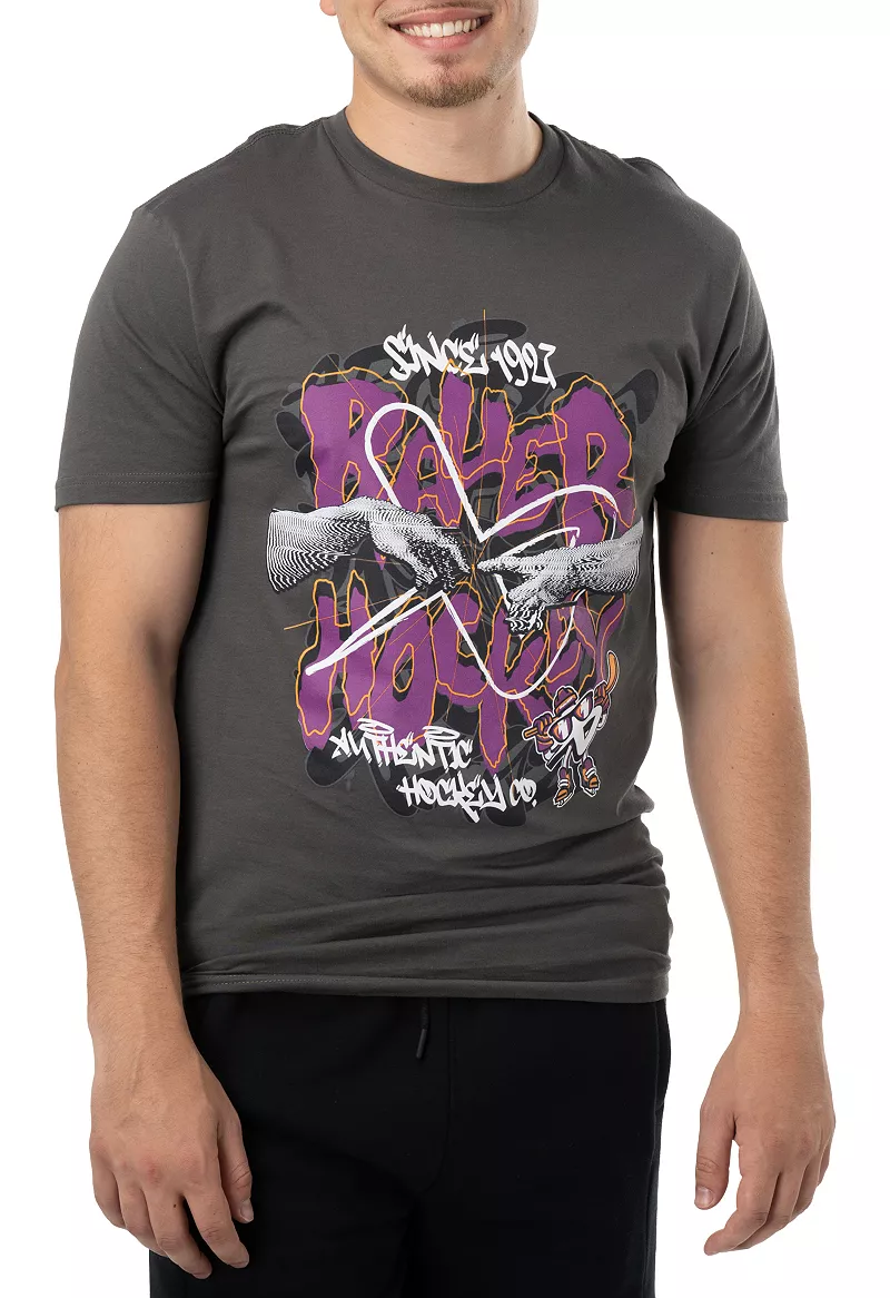 Хоккейная футболка Bauer Adult 1927 с граффити, серый 
Хоккейная футболка Bauer Adult 1927 с граффити, серый
