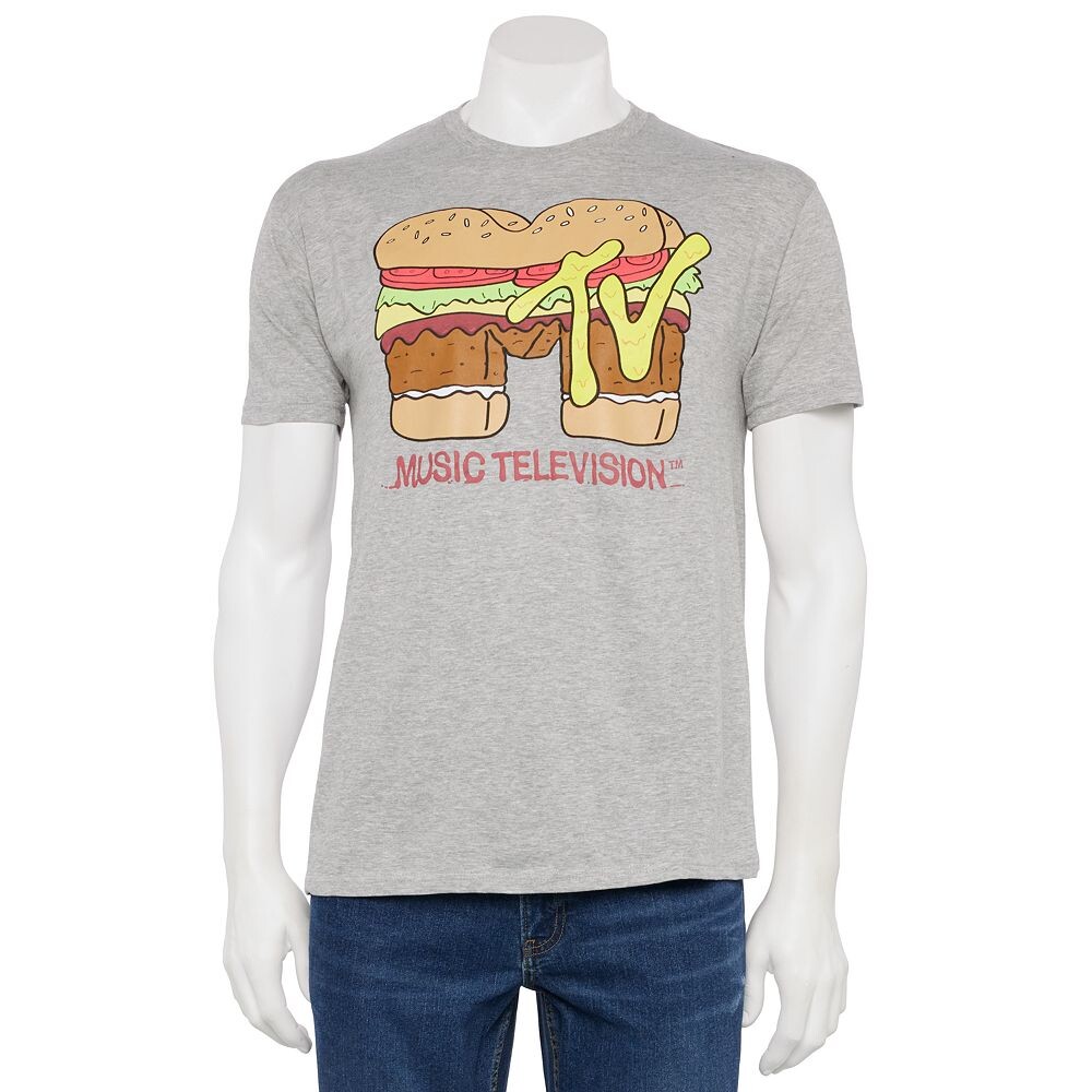 Мужская футболка с графическим логотипом MTV Burger Licensed Character, цвет Heather Gray
Мужская футболка с графическим логотипом MTV Burger Licensed Character, цвет Heather Gray