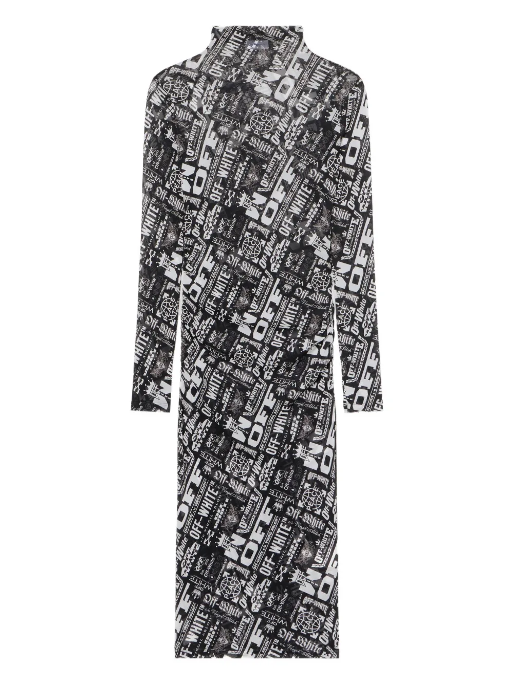 Сетчатое платье с логотипом Off-White, черный
Сетчатое платье с логотипом Off-White, черный