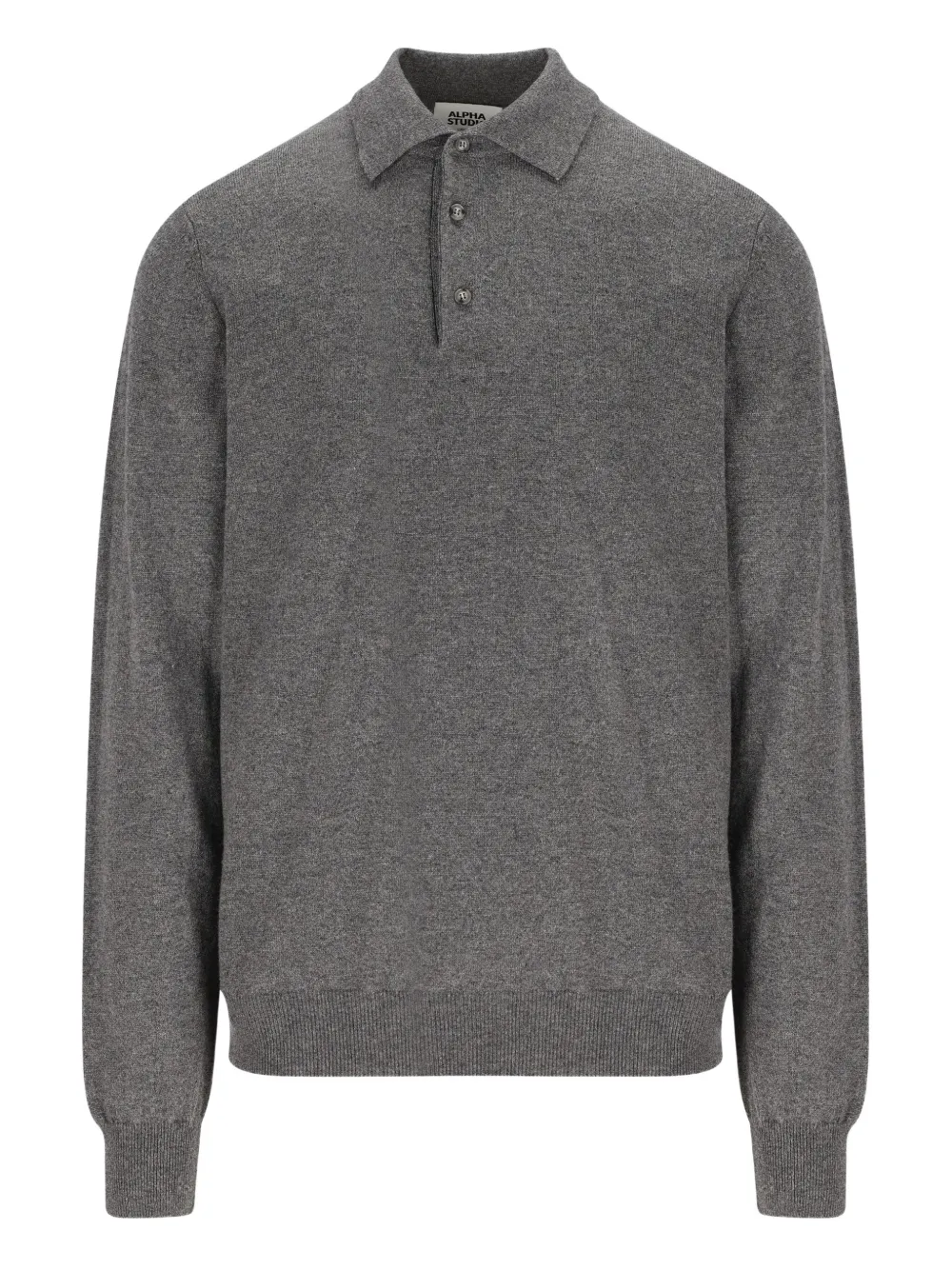 Кашемировый свитер с воротником-поло ALPHA STUDIO, серый
Кашемировый свитер с воротником-поло ALPHA STUDIO, серый