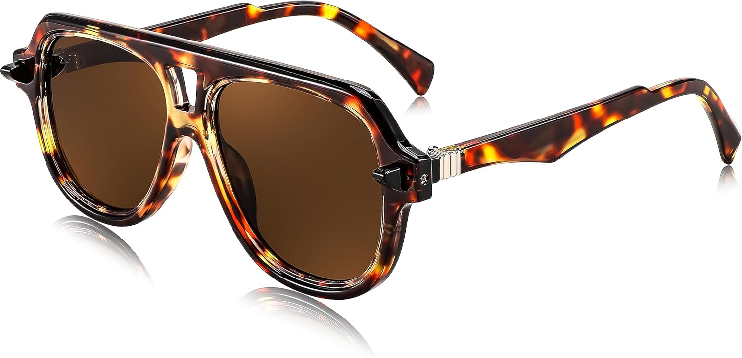 Винтажные солнцезащитные очки-авиаторы FEISEDY 70-х годов, мужские и женские, классические, ретро, модные, с большой оправой, защита от ультрафиолета UV400, артикул B0030, Leopard
Винтажные солнцезащитные очки-авиаторы FEISEDY 70-х годов, мужские и женские, классические, ретро, модные, с большой оправой, защита от ультрафиолета UV400, артикул B0030, Leopard