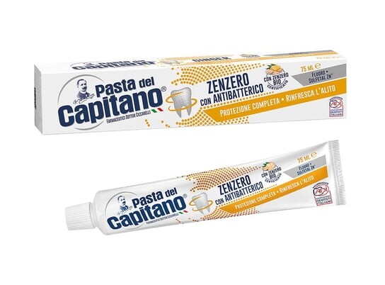 Антибактериальная зубная паста, имбирь, 75 мл Del Capitano Zenzero Toothpaste, Pasta del Capitano 
Антибактериальная зубная паста, имбирь, 75 мл Del Capitano Zenzero Toothpaste, Pasta del Capitano