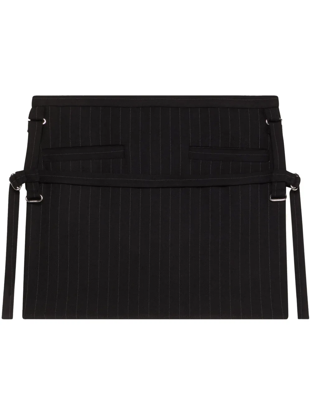 Юбка мини из вирджинской шерсти в тонкую полоску Courrèges, черный
Юбка мини из вирджинской шерсти в тонкую полоску Courrèges, черный